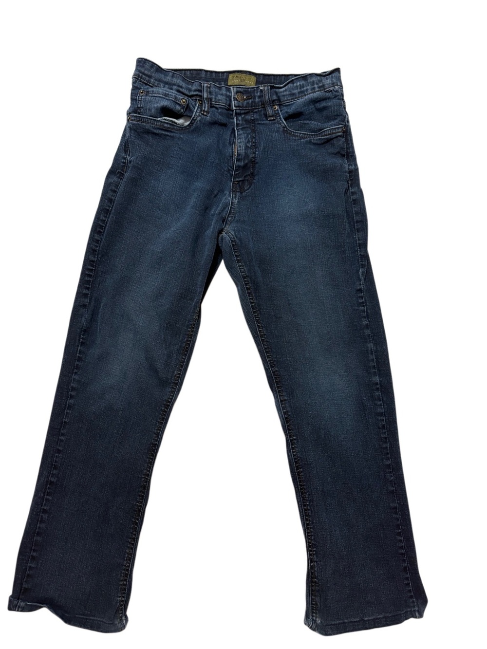 Women’s Dark Blue Straight-Leg Jeans. Size 32x30